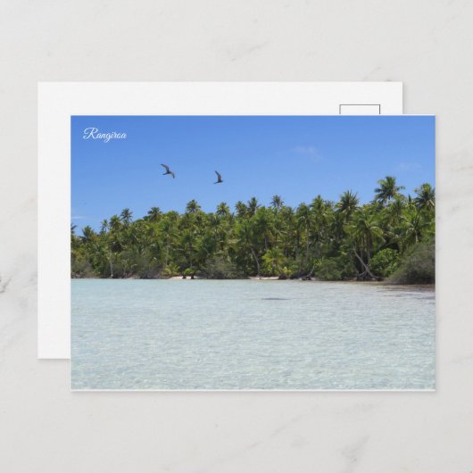 Rangiroa Postkarte (Vorne/Hinten)
