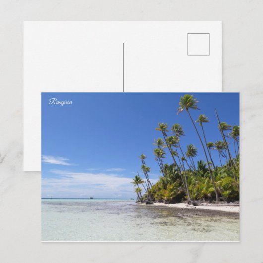 Rangiropalmen Postkarte (Vorne/Hinten)