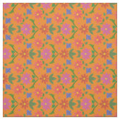 Rangoli-Blume, Polka-Punkte auf goldfarbenem Geweb Stoff (Muster)