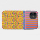 Rangoli-Blume, Stripes iPhone 5/5s Xtreme-Fall Case-Mate iPhone Hülle (Rückseite (Horizontal))