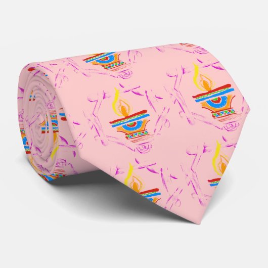 Rangoli Deepak Krawatte (Gerollt)