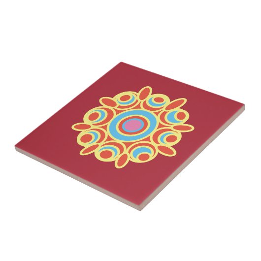 Rangoli-Design Fliese (Seite)