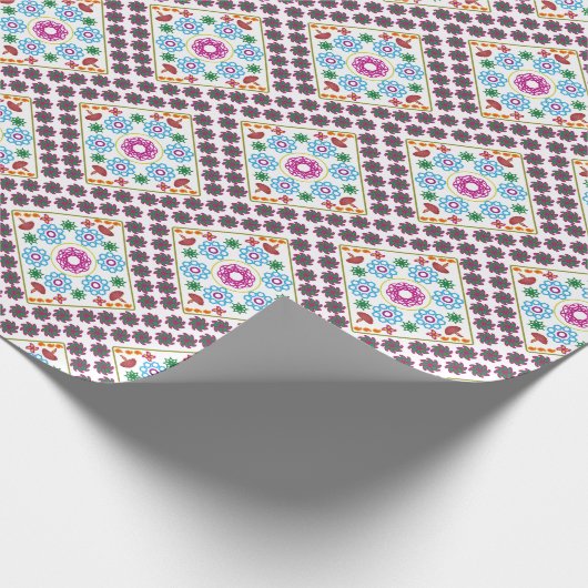 RANGOLI DESIGN GESCHENKPAPIER (Ecke)