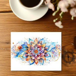 Rangoli-Experimente täglich Postkarte