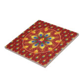 Rangoli-Feder Fliese (Seite)