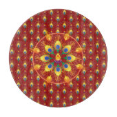 Rangoli-Feder Schneidebrett (Vorderseite)