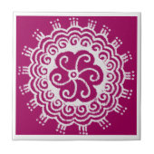 Rangoli Fliese (Vorderseite)