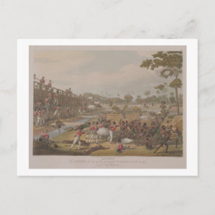 Rangoon: Das Sturmen eines der wichtigsten Stocks Postkarte