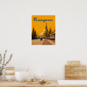 Rangoon Reiseplakat Poster (Küche)