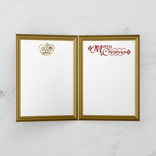 Rangszene mit Engeln Feiertagskarte (Innenseite)