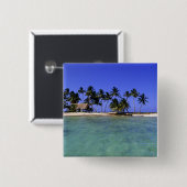 Ranguana Caye, Belize Button (Vorne & Hinten)