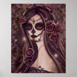 Ranita Day of the Dead Poster Print von Renee