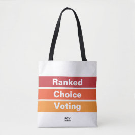 Ranked Choice Voice Stripes Tasche
