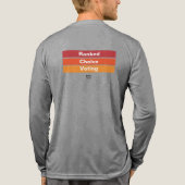 Ranked Choice Voting 3 Stripes Tri-Blend Shirt (Rückseite)