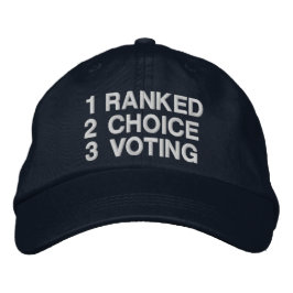 Ranked Choice Voting Bestickte Baseballkappe