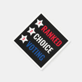 Ranked Choice Voting RCV Party Cocktail Servietten (Ecke)