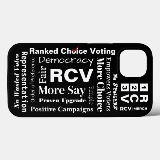 Ranked Choice Voting words Case Mate Tough (Rückseite (Horizontal))