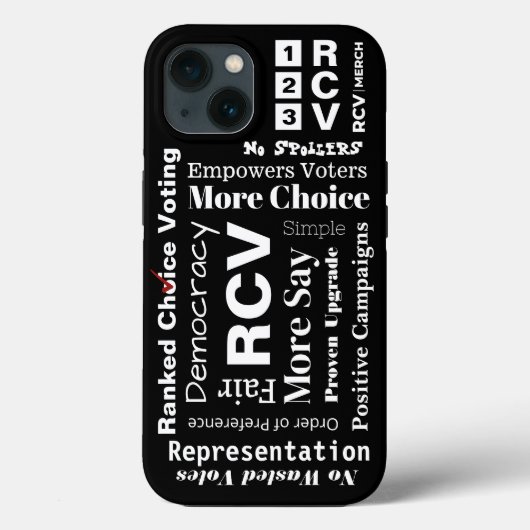 Ranked Choice Voting words Case Mate Tough (Rückseite)