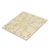 Ranken- und Blumenmuster Fliese (Seite)