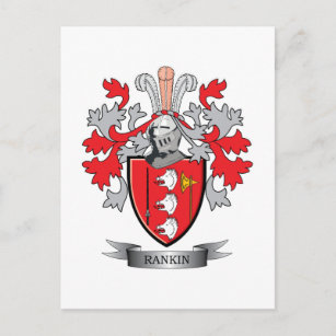Rankin-Familienwappen-Wappen Postkarte