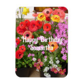 Rannunculus Spring Blume Blume Blumengeburt Magnet (Vertikal)