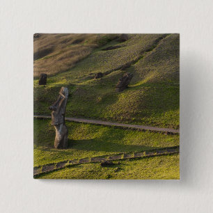Rano Raraku, Rapa Nui, Osterinsel, Chile Button
