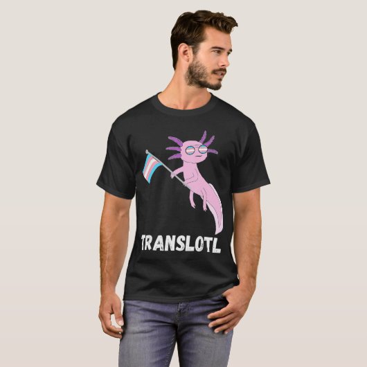 rans Axolotl ransexual Mexican Salamander LGB T-Shirt (Vorne ganz)