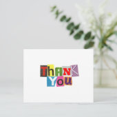 Ransom Hinweis Vielen Dank Postcard Postkarte (Stehend Vorderseite)