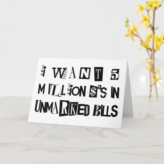 Ransom Karte (Gelbe Blume)