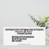 Ransom Note - Save the Date (Stehend Vorderseite)