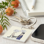 Rant Cartoon Acrylic Schlüsselanhänger (Vorderseite rechts)