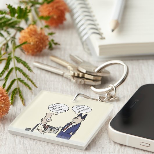 Rant Cartoon Acrylic Schlüsselanhänger (Vorderseite rechts)