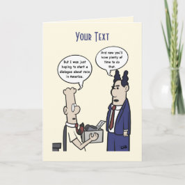 Rant-Cartoon-geklappte Grußkarte Karte