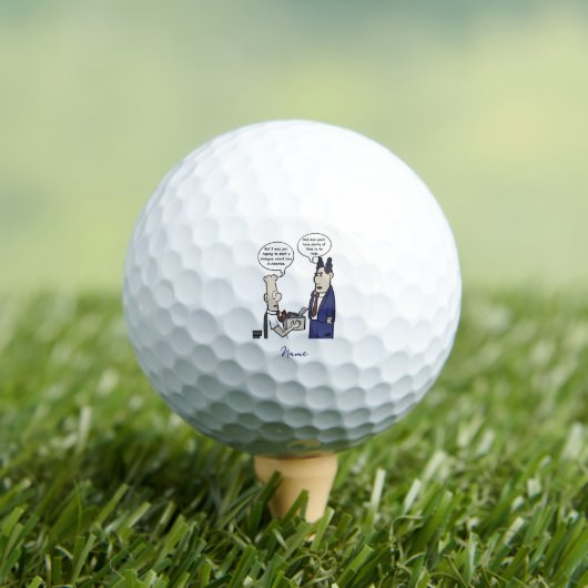 Rant Cartoon Golf Ball (Insitu T-Shirt)