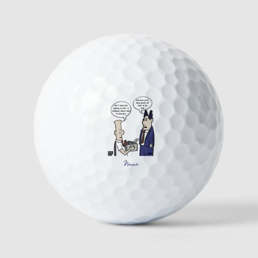 Rant Cartoon Golf Ball (Vorderseite)