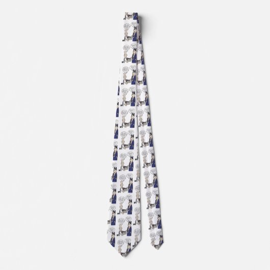 Rant Cartoon Krawatte (Vorderseite)