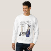 Rant Cartoon Men White Sweatshirt (Vorne ganz)