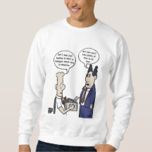 Rant Cartoon Men White Sweatshirt