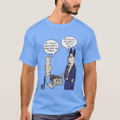 Rant Cartoon Men's Blue T - Shirt (Vorderseite)