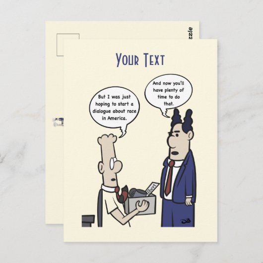 Rant Cartoon Postcard Postkarte (Vorne/Hinten)