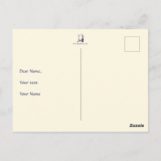 Rant Cartoon Postcard Postkarte (Rückseite)