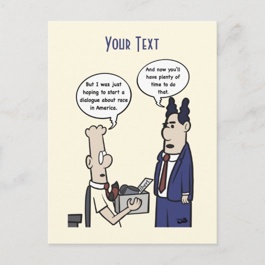 Rant Cartoon Postcard Postkarte (Vorderseite)