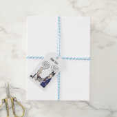 Rant Cartoon White Gift Tag Geschenkanhänger (Mit Garn)