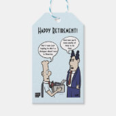 Rant Cartoon White Gift Tag Geschenkanhänger (Vorderseite)