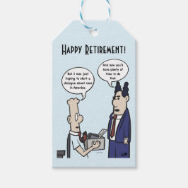 Rant Cartoon White Gift Tag Geschenkanhänger