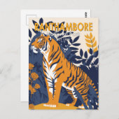 RanthamBohrer Nationalpark Indien Vintag Postkarte (Vorne/Hinten)