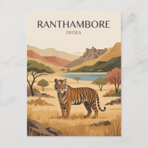 Ranthambore Nationalpark Indien Postkarte