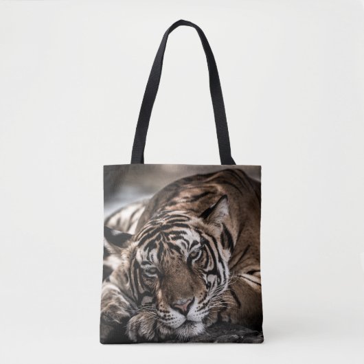 Ranthambourtiger: nah-up fine art. tasche (Vorderseite)