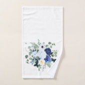 Ranunculus Anemone Hydrangea Rose Weißer Hintergru Badhandtuch Set (Handtuch)