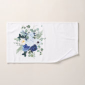 Ranunculus Anemone Hydrangea Rose Weißer Hintergru Badhandtuch Set (Handtuch)